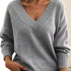 Truien & Vesten Dames*JOELLE - Luchtige casual trui met v-hals voor de zomer