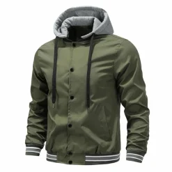 Jassen Heren*JOHANNES - Trendy capuchon jas voor mannen - Lente/Zomer editie