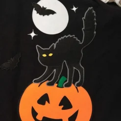 Broeken & Rokken Dames*Jolan - Zomerse Speelse Pompoen & Kat Rok voor Dames Zwart