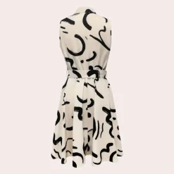 Jurken & Jumpsuits Dames*Jolanta - Luchtige zomerse damesjurk met abstracte print