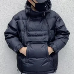 Jassen Heren*JUAN - Comfortabele Gewatteerde Jas voor Heren Zwart