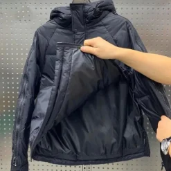 Jassen Heren*JUAN - Comfortabele Gewatteerde Jas voor Heren Zwart