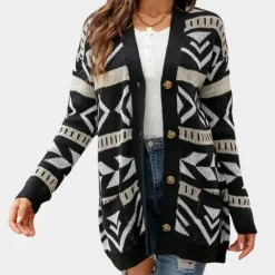 Truien & Vesten Dames*Judith - Trendy geruit damesvest voor de zomer