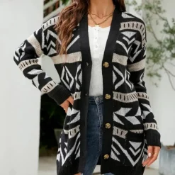 Truien & Vesten Dames*Judith - Trendy geruit damesvest voor de zomer