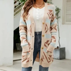 Truien & Vesten Dames*Judith - Trendy geruit damesvest voor de zomer