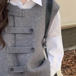 Truien & Vesten Dames*JUDY - Modieus Zomervest voor Dames Grijs