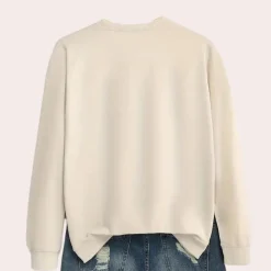 Truien & Vesten Dames*Juli - Modieuze Zomerse Halloween Trui voor Vrouwen Beige