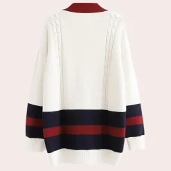 Truien & Vesten Dames*Juliana - Zachte Brei Button-Up Cardigan voor Dames - Lente/Zomer Editie Wit