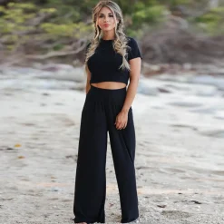 Sets Dames*JULIETTE - Comfortabel shirt en broek set voor de zomer