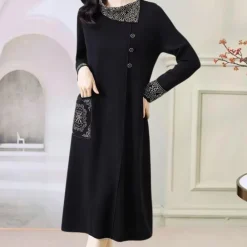 Jurken & Jumpsuits Dames*JUNIA - Trendy Zomerjurk voor Dames Zwart