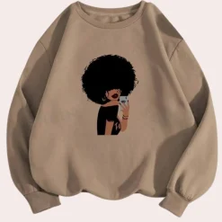 Truien & Vesten Dames*KAHALE - Modieus Zomers Sweatshirt voor Dames Bruin