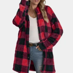 Jassen Dames*KAHLIA - Zomerse Geruite Mantel voor Dames