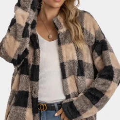 Jassen Dames*KAHLIA - Zomerse Geruite Mantel voor Dames