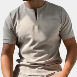 Shirts Heren*Kaiser - Casual herenoverhemd met rits voor de zomer