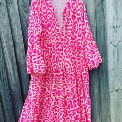 Jurken & Jumpsuits Dames*KALI - Stijlvolle lange zomerjurk Roze