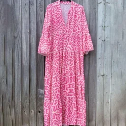 Jurken & Jumpsuits Dames*KALI - Stijlvolle lange zomerjurk Roze