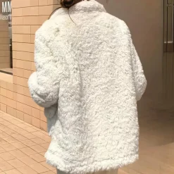 Jassen Dames*KALONI - Luxe Warme Winterjas voor Dames Wit