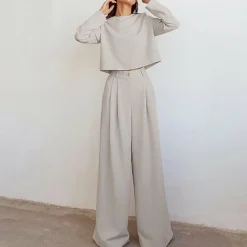 Sets Dames*KAMIYAH - Elegante zomerse tweedelige palazzo set