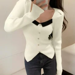 Truien & Vesten Dames*KAREN - Geraffineerde Zomertrui voor Dames Wit