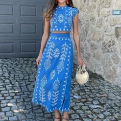 Sets Dames*Karin - Modieus bedrukte 2-delige damesset voor de zomer