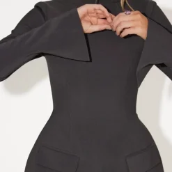 Jurken & Jumpsuits Dames*KARITA - Stijlvolle zomer mini-jurk Donkergrijs