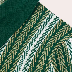 Shirts Heren*Kaspar - Gestreept gebreid zomer overhemd voor heren