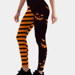 Broeken & Rokken Dames*Katalin - Comfortabele zomerlegging voor dames tijdens Halloween Oranje