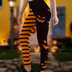 Broeken & Rokken Dames*Katalin - Comfortabele zomerlegging voor dames tijdens Halloween Oranje