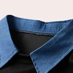 Truien & Vesten Dames*Katerina - Trendy dames sweatshirt met kraag voor de zomer Zwart