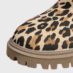 Damesschoenen*Kathy - Luchtige dameslaarzen met print voor de zomer Luipaard