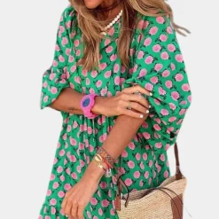 Jurken & Jumpsuits Dames*Katty - Trendy en comfortabele lange zomerjurk voor dames