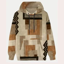 Truien & Vesten Heren*KAUI - Lichte Zomer Capuchon Trui voor Heren Bruin