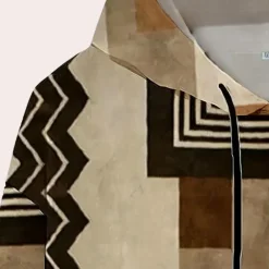 Truien & Vesten Heren*KAUI - Lichte Zomer Capuchon Trui voor Heren Bruin