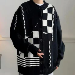 Truien & Vesten Heren*KEION - Luchtig Gebreid Vest voor Heren - Perfect voor de Zomer Zwart