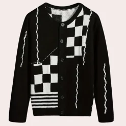 Truien & Vesten Heren*KEION - Luchtig Gebreid Vest voor Heren - Perfect voor de Zomer Zwart