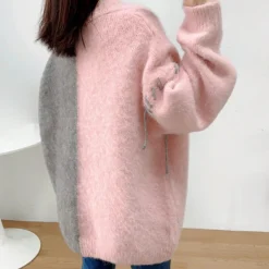 Truien & Vesten Dames*KELLY - Modieus Zomervest voor Dames Roze Grijs