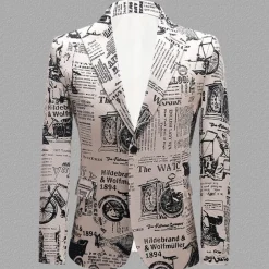 Truien & Vesten Heren*KENNETH - Trendy Zomerblazer voor Heren Wit