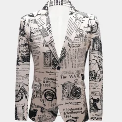 Truien & Vesten Heren*KENNETH - Trendy Zomerblazer voor Heren Wit