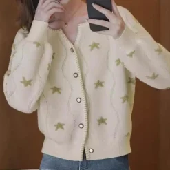 Truien & Vesten Dames*KIANA - Tijdloos Gebreid Vest voor Dames - Lente/Zomer Editie