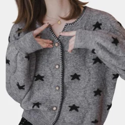 Truien & Vesten Dames*KIANA - Tijdloos Gebreid Vest voor Dames - Lente/Zomer Editie