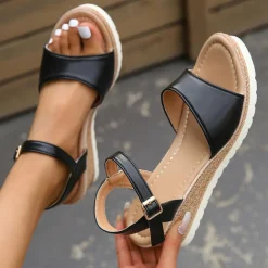 Damesschoenen*KIANA - Zomerse casual sleehak sandalen