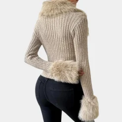 Truien & Vesten Dames*KIELLE - Modieus Zomervest voor Dames Abrikoos