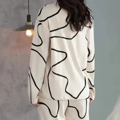 Sets Dames*KIMBERLY - Luxe Zomerse Pyjamaset voor Dames Wit