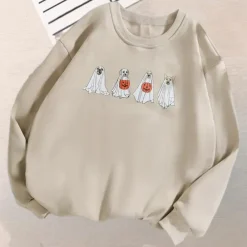 Truien & Vesten Dames*Kinga - Zomers Sweatshirt met Spookhond voor Dames