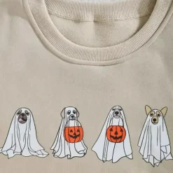 Truien & Vesten Dames*Kinga - Zomers Sweatshirt met Spookhond voor Dames