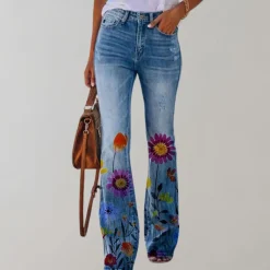 Broeken & Rokken Dames*Kjellfrid - Zomerse flare broek voor dames