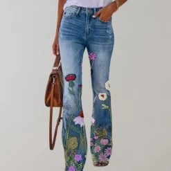 Broeken & Rokken Dames*Kjellfrid - Zomerse flare broek voor dames