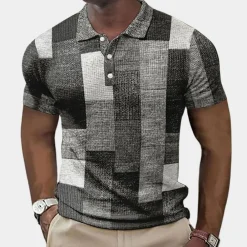 Shirts Heren*Kleurrijk zomers herenpoloshirt