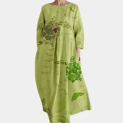 Jurken & Jumpsuits Dames*Kleurrijke zomerse casual damesjurk