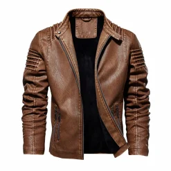 Leren Jassen Heren*Knight Leren Jas - Perfect voor de Zomeravonden